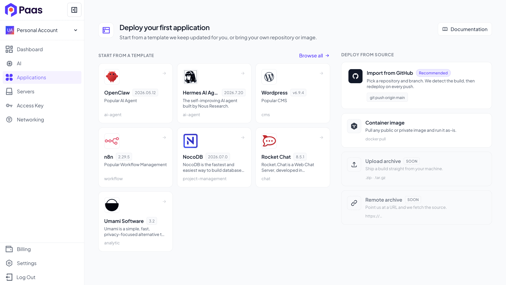 PAAS.ID New Application Creation PAAS.ID New Application Creation